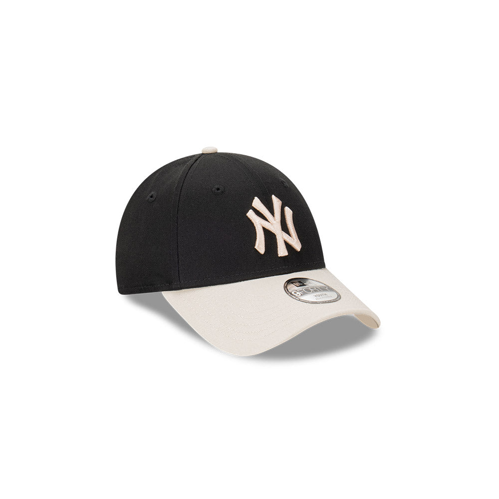 New York Yankees Youth Kids Hat - Black Stone 2-Tone 9Forty Kids MLB Snapback Cap - New Era